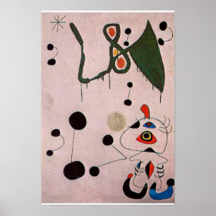 joan miro paintings art, abstract art poster