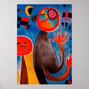 joan miro paintings art, abstract art poster