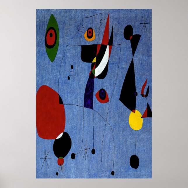 joan miro paintings art, abstract art poster (Front)
