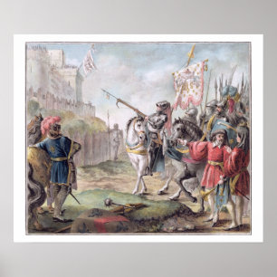 Joan of Arc (1412-31) Orders the English to Leave Poster