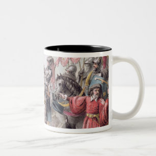 Joan of Arc (1412-31) Orders the English to Leave Two-Tone Coffee Mug