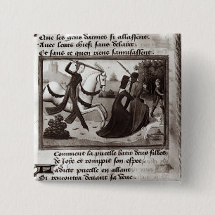 Joan of Arc 15 Cm Square Badge