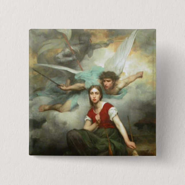 Joan of Arc 15 Cm Square Badge (Front)