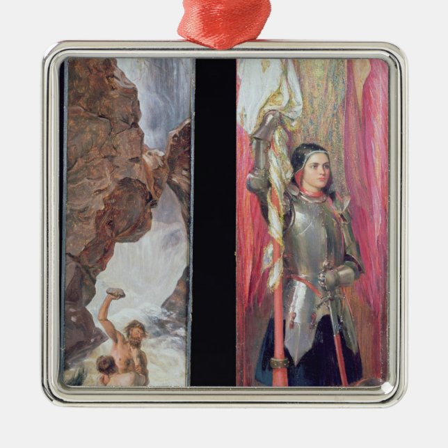 Joan of Arc, 1890s Metal Tree Decoration (Front)