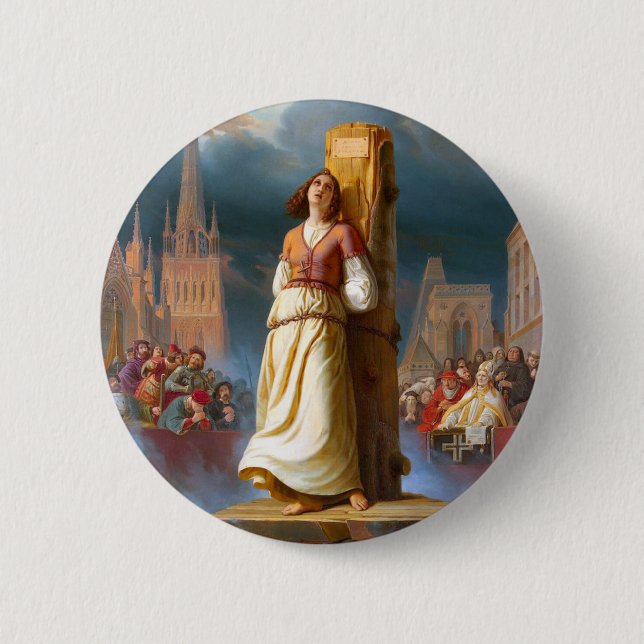 Joan of Arc 6 Cm Round Badge (Front)
