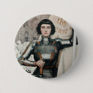 Joan of Arc 6 Cm Round Badge