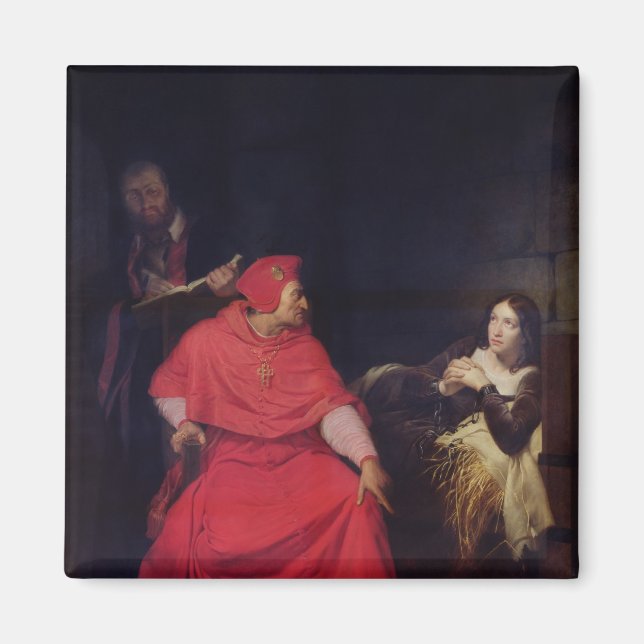 Joan of Arc  and the Cardinal of Winchester Magnet (Front)