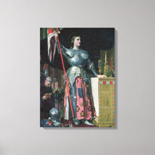 Joan of Arc at the Coronation of King Charles Canvas Print