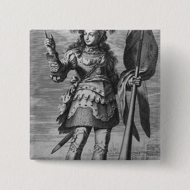 Joan of Arc  Before Orleans 15 Cm Square Badge (Front)