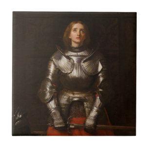 Joan of Arc (by John Everett Millais) Tile