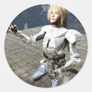 Joan of Arc Classic Round Sticker