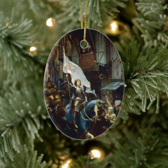 Joan of Arc enters Orléans Ceramic Tree Decoration (Tree)