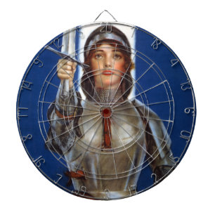 Joan of Arc French Heroine, Knight Maid of Orleans Dartboard