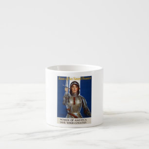 Joan of Arc French Heroine, Knight Maid of Orleans Espresso Cup