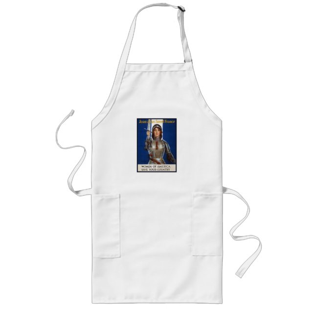 Joan of Arc French Heroine Knight National Hero Long Apron (Front)