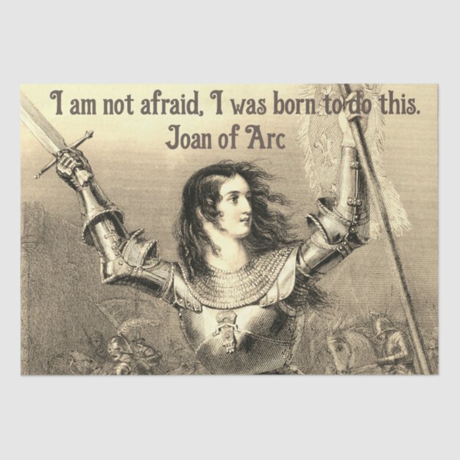Joan of Arc Gift Tissue Paper (Front)
