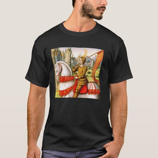 Joan Of Arc Horseback T-Shirt (Front)