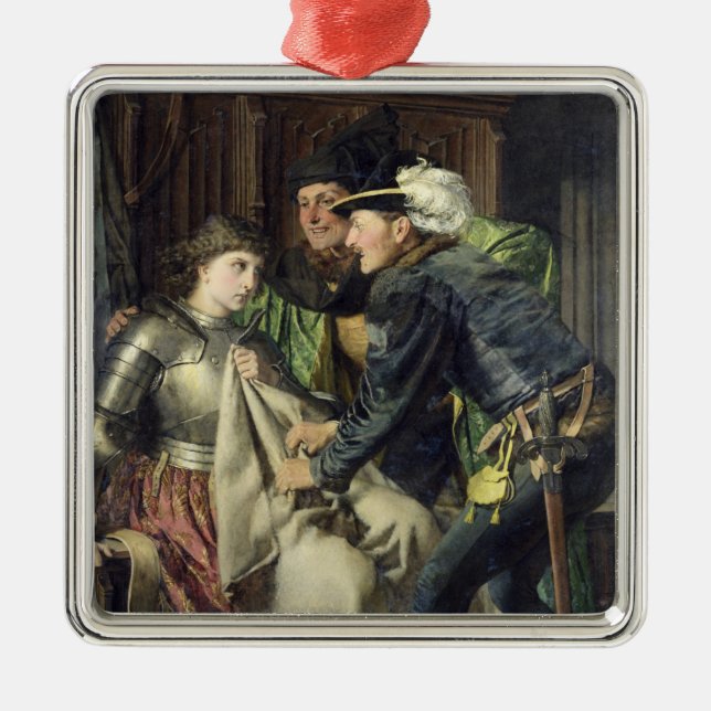 Joan of Arc  Insulted in Prison, 1866 Metal Tree Decoration (Front)
