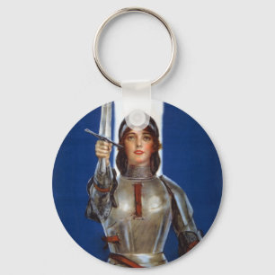 Joan of Arc Key Ring