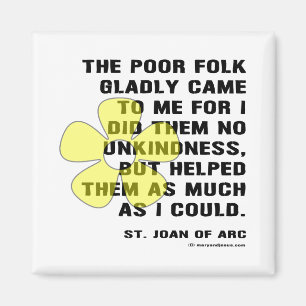 Joan of Arc Kindess Magnet