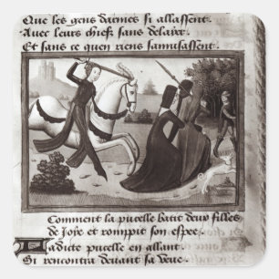 Joan of Arc Square Sticker