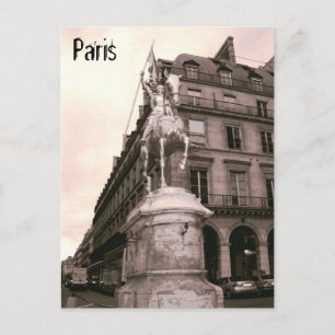 Joan of Arc Statue Paris Postcard