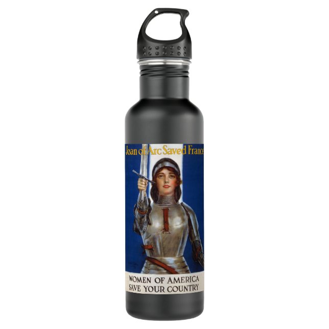 Joan of Arc: The Maid of Orleans, Knight Heroine 710 Ml Water Bottle (Front)