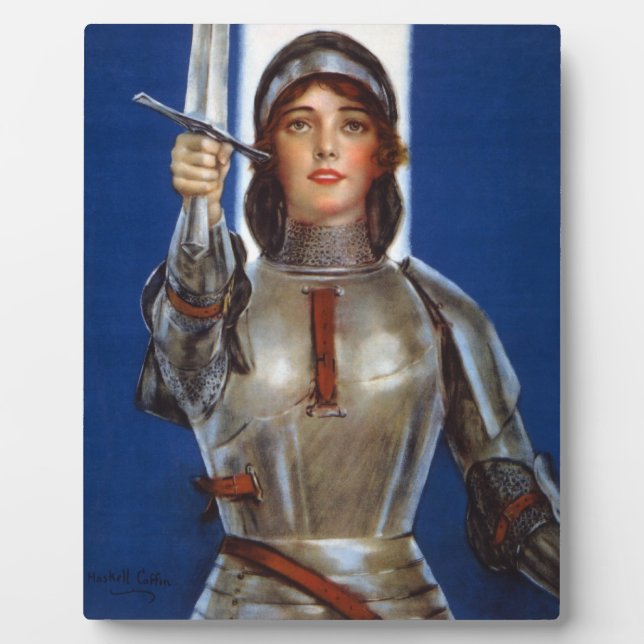 Joan of Arc: The Maid of Orleans, Knight Heroine Plaque (Front)