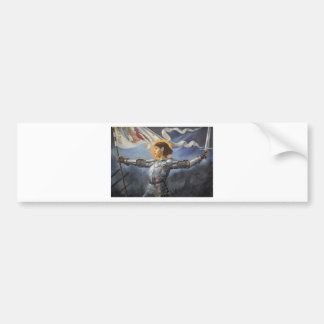 Joan of Arc with banner Bumper Sticker