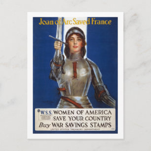 Joan_of_Arc_WWI_Propaganda Poster Postcard
