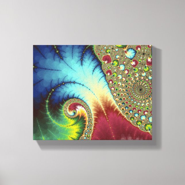 Joanie 50 Fractal Art Canvas Print (Front)