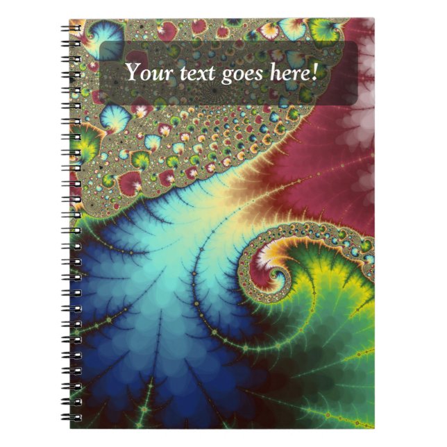Joanie 50 Fractal Art Notebook (Front)
