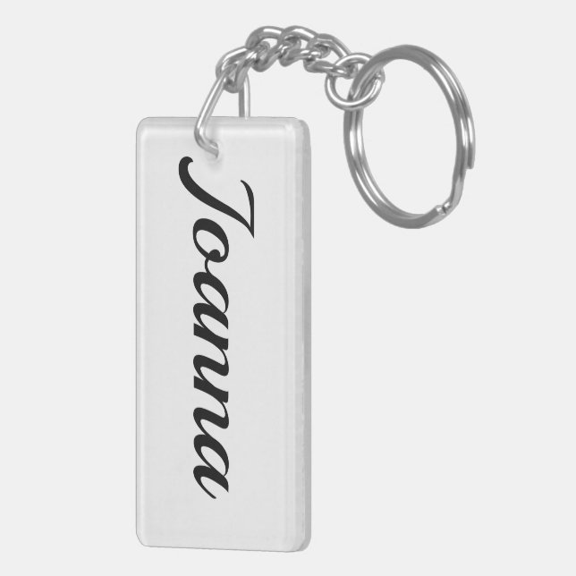 Joanna black white key ring (Back Right)