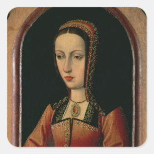 Joanna or Juana `The Mad' of Castile Square Sticker