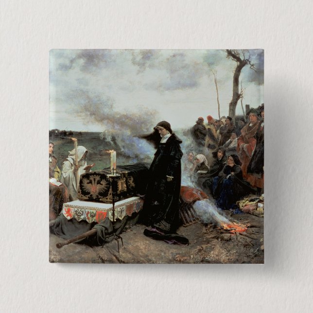 Joanna the Mad 15 Cm Square Badge (Front)