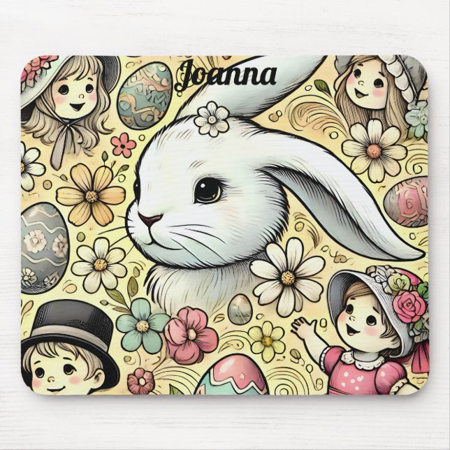 JOANNA ~ Vintage Easter ~  Mouse Mat (Front)