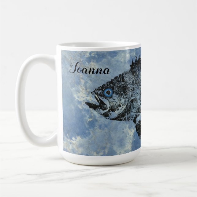 Joanna's Black Rockfish - Customizable 15 oz. Mug (Left)