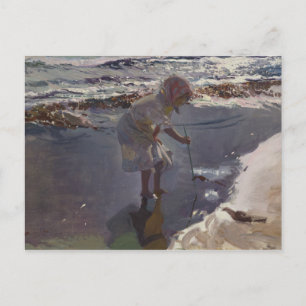 Joaquin Sorolla - Buscando Mariscos Postcard