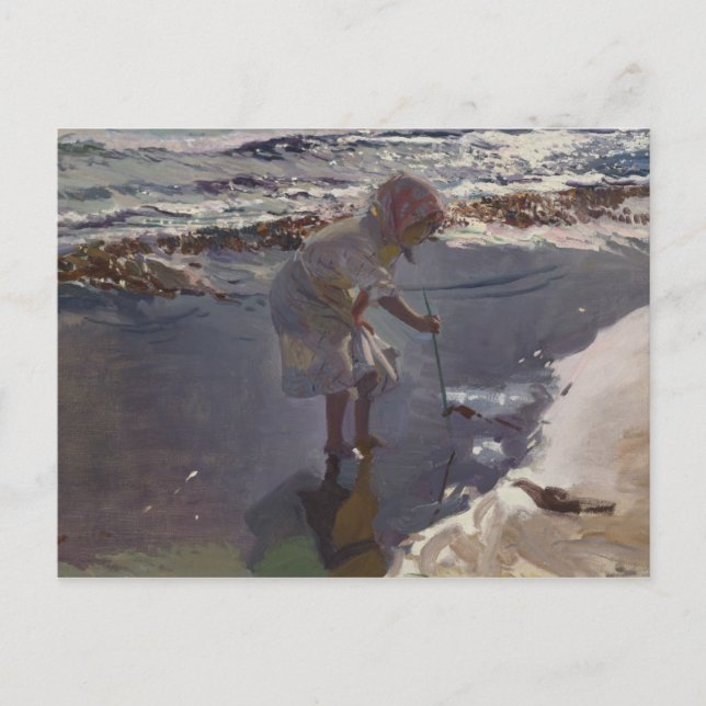 Joaquin Sorolla — Buscando Mariscos Postcard (Front)