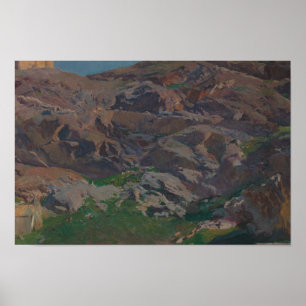 Joaquin Sorolla - Castle of San Servando, Toledo Poster