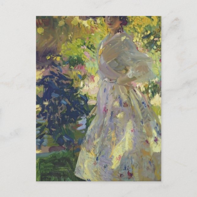 Joaquín Sorolla- Maria dressed as a Valencian girl Postcard (Front)