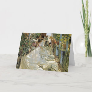 Joaquín Sorolla- Mending the Sail Card
