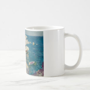 Joaquin Sorolla-Rocks of Javea and the White Boat Coffee Mug