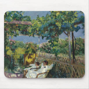 Joaquin Sorolla - Siesta in the Garden Mouse Mat