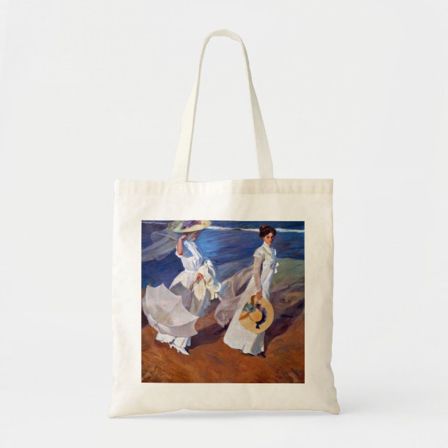 Joaquin Sorolla Strolling Along the Seashore Tote Bag (Front)