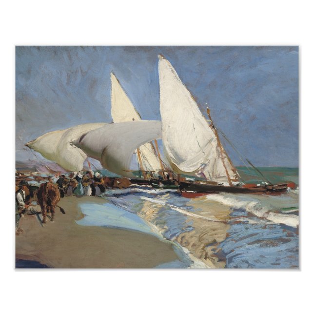 Joaquin Sorolla - The Beach at Valencia Photo Print (Front)