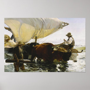 Joaquin Sorolla - The Return from Fishing Poster