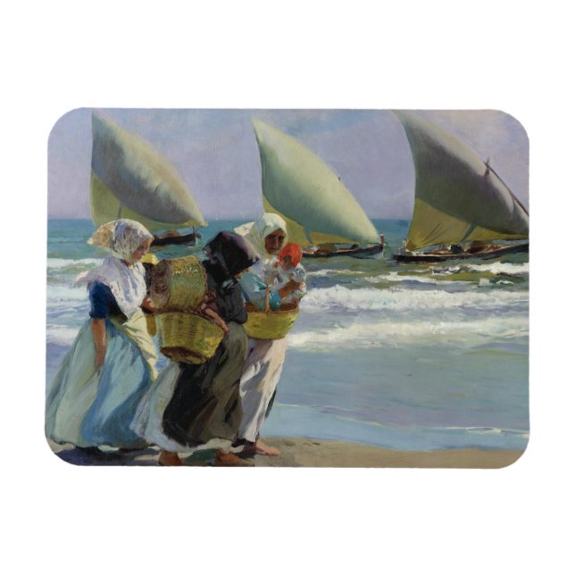 Joaquin Sorolla - The Three Sails Magnet (Horizontal)