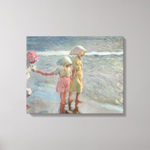 Joaquin Sorolla - The Three Sisters Canvas Print