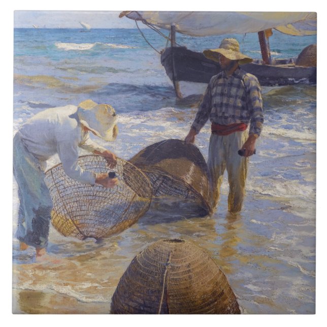 Joaquin Sorolla - Valencian Fisherman Tile (Front)